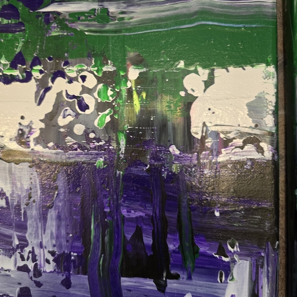 HANDCRAFTED Abstract Painting HANDMADE Artwork HANDPAINTED Wall Art Decor - Picture 11 of 17